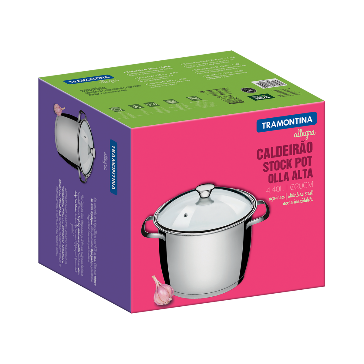 Tramontina 4-Piece Nonstick Stock Pot Set – Varieties Hub Co.