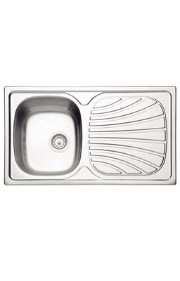 Alpha 40 R 78x43 Single Sink with Drainer T304 (NEW) Kitchen Sink