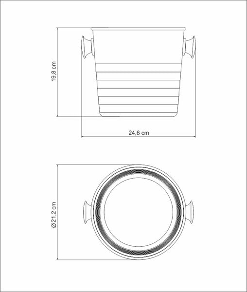 Millenium Bottle Bucket 20 cm 5.2 L